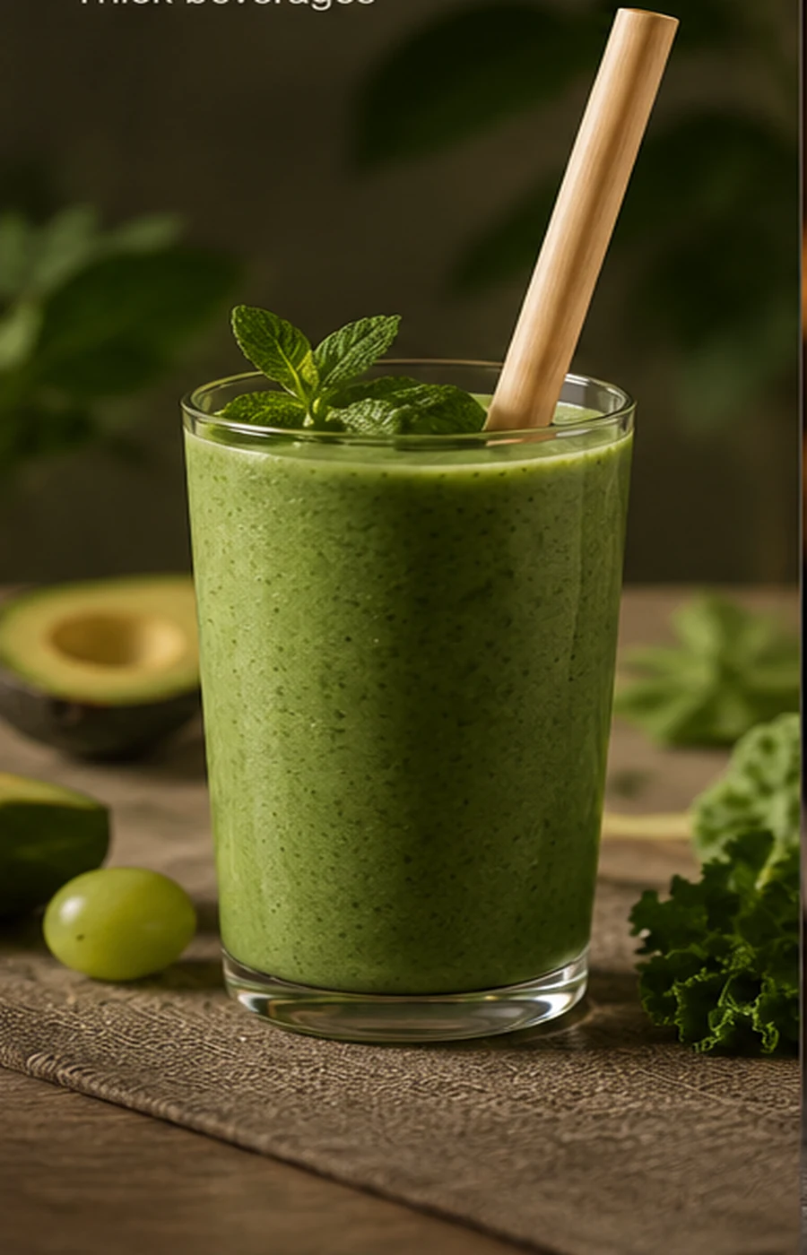 Smoothie with LIRA reed straw
